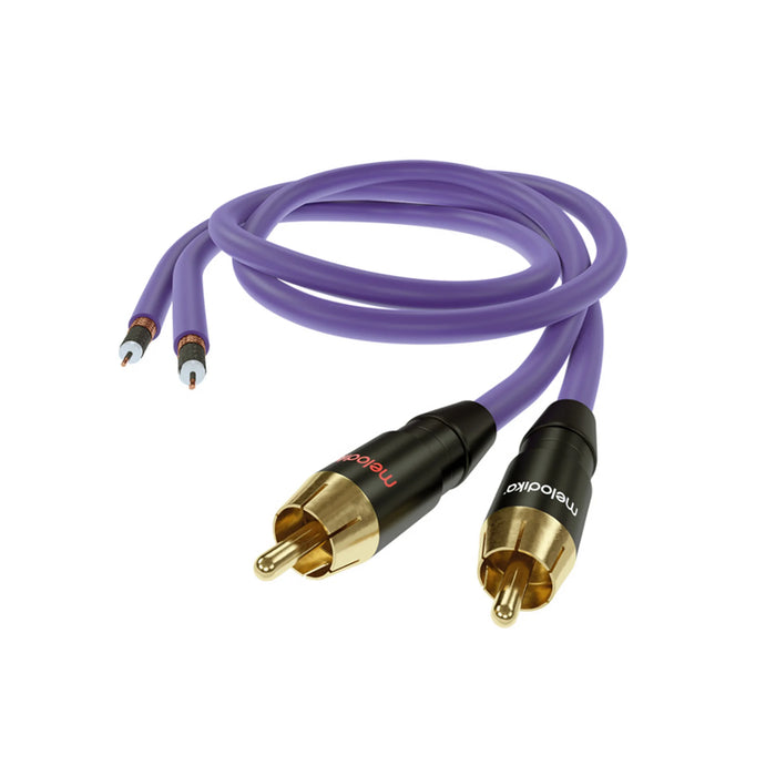 Melodika Purple RCA Interconnect Cable - Cable