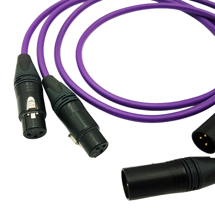 Melodika Purple XLR Interconnect Cable - 1.5m [Pair] - Cable