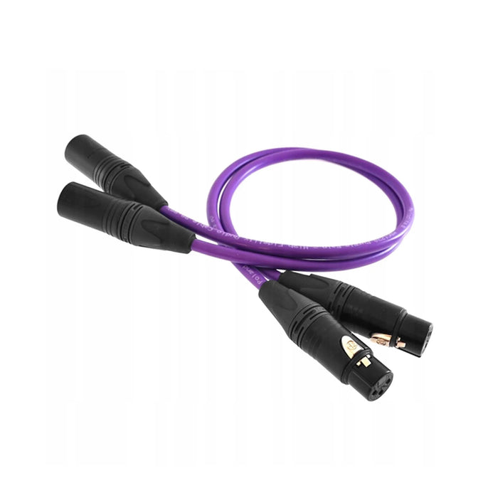 Melodika Purple XLR Interconnect Cable - 1.5m [Pair] - Cable