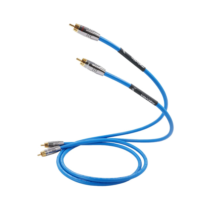 Melodika Sky Blue RCA Interconnect Cable - Cable