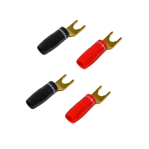 Melodika Spade Connector [Set] - 2 Pairs / 4 pcs - Home Audio Accessories