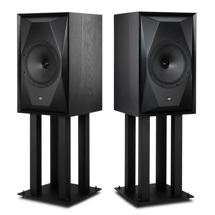 MoFi SourcePoint 10 Bookshelf Speaker (Pair) - Black / With Stands - Home Speaker