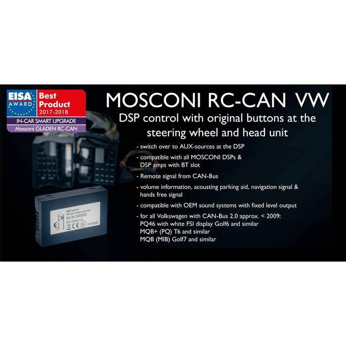 Mosconi RC CAN VW - Steering Wheel Interface for VW - The Audio Co.