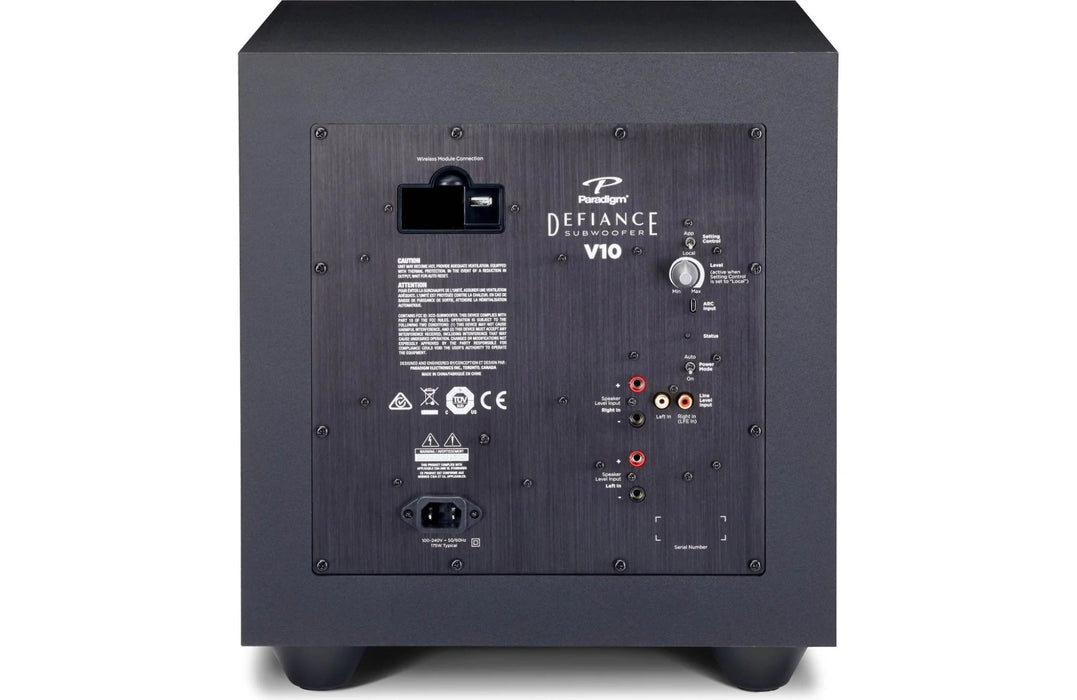 Paradigm Defiance V10 - 10inch Powered Subwoofer - The Audio Co.