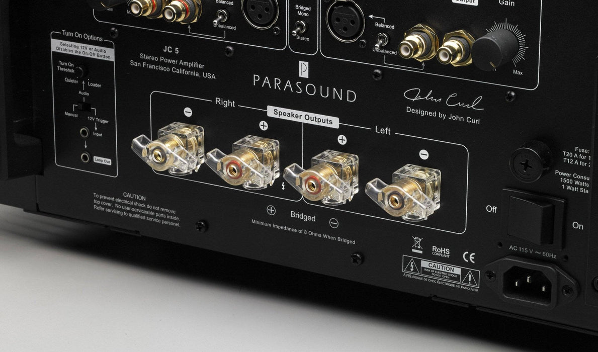 Parasound JC5 Halo - Audiophile Stereo Power Amplifier - The Audio Co.