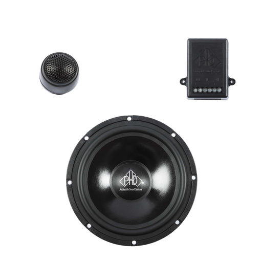 PHD Audiophile CF 6.1 KIT - 6.5inch 2way Component Speaker Set - The Audio Co.