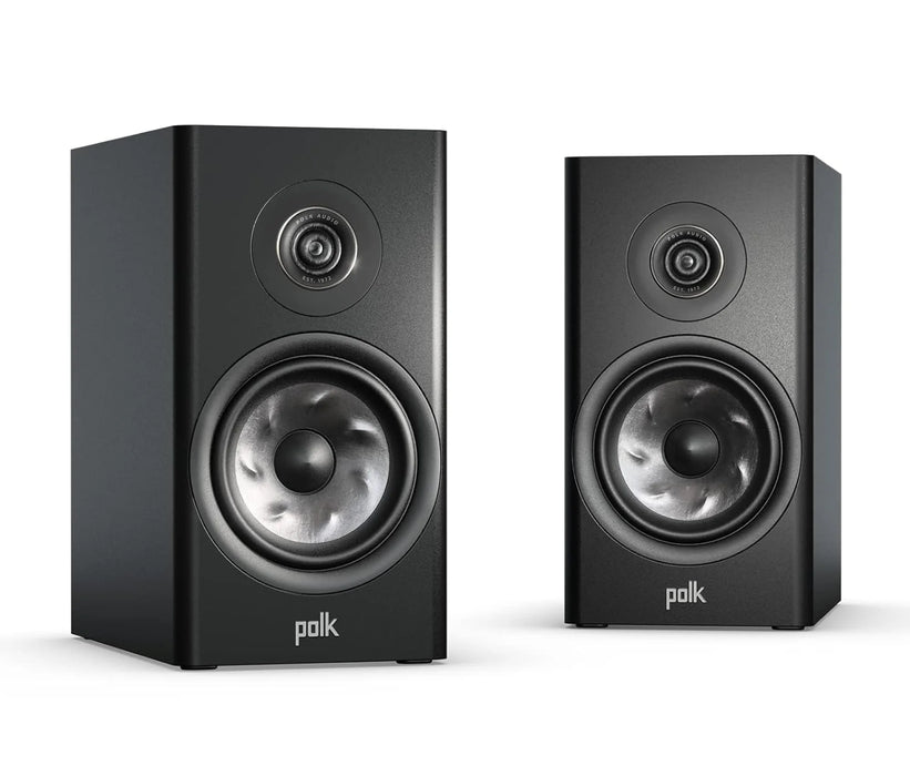 Polk Reserve R100 Bookshelf Speaker (Pair) - Black - Home Speaker