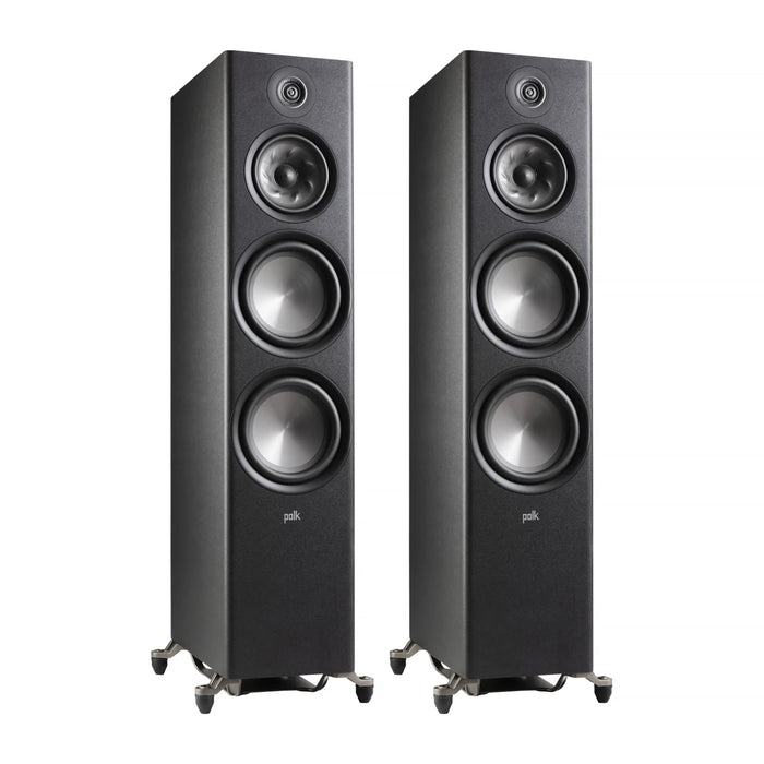 Polk Reserve R700 Floorstanding Speaker (Pair) - Black - Home Speaker