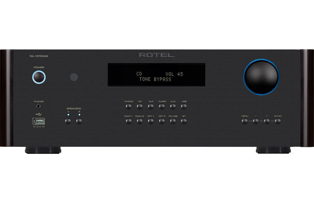 Rotel RA 1572MKII Integrated Amplifier with Bluetooth & DAC Black Integrated Amplifier