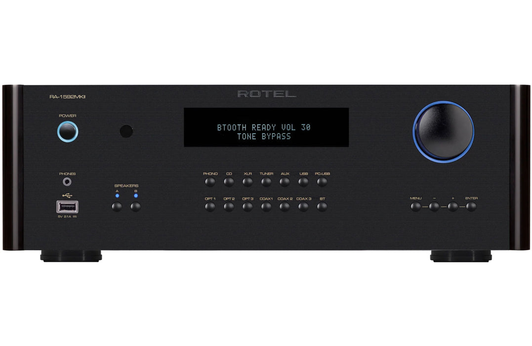 Rotel RA 1592MKII Integrated Amplifier with Bluetooth & DAC Black Integrated Amplifier