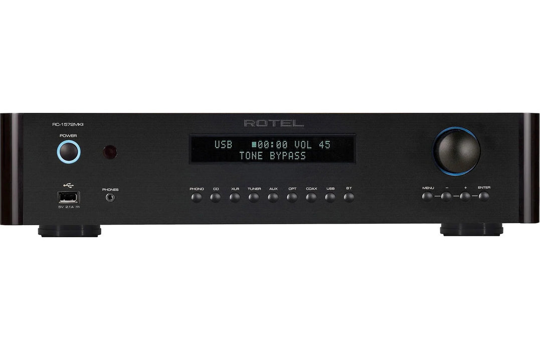 Rotel RC 1572MKII Stereo Preamplifier with Bluetooth & DAC Black Preamplifier