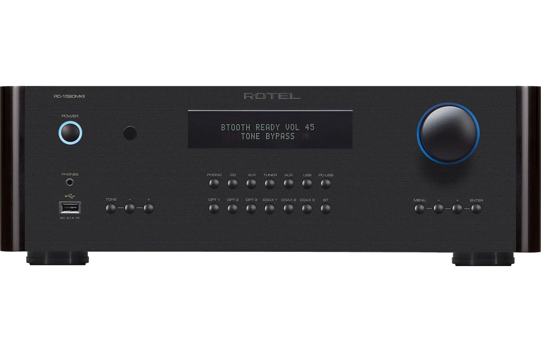 Rotel RC 1590MKII Stereo Preamplifier with Bluetooth & DAC Black Preamplifier