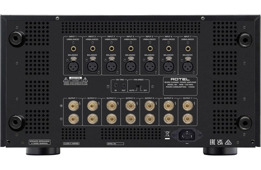 Rotel Rmb Range Rotel RMB 1587 MKII - Home Theatre Seven Channel Power — The Audio Co.