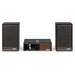 Ruark R610 R610 Music Console System Satin Charcoal lacquer cabinet with Walnut slat trim / Fused Walnut veneer cabinet