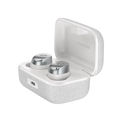Sennheiser MOMENTUM True Wireless 4 Noise-Cancelling Earphones - White Silver - Wireless Headphones