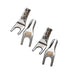 SINE Cryo Spade Connector [Set] - 2 Pairs / 4 pcs / Platinum - Home Audio Accessories