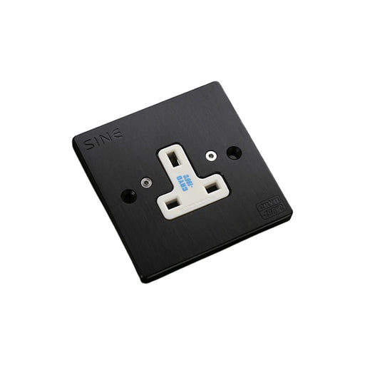 SINE SW-1X UK Mains Power Wall Socket - Black - Power Distribution