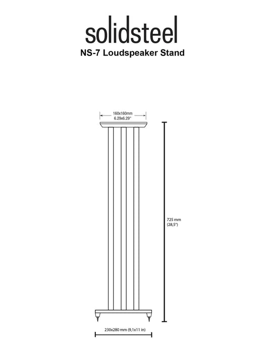 SolidSteel NS-7 - Hi-Fi Speaker Stands - The Audio Co.