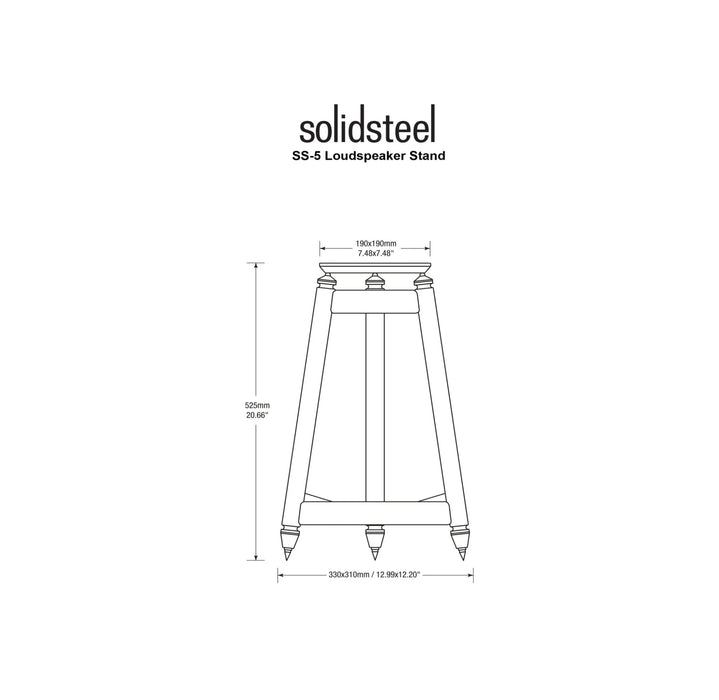 SolidSteel SS5 - Vintage Hi-Fi Speaker Stands - The Audio Co.