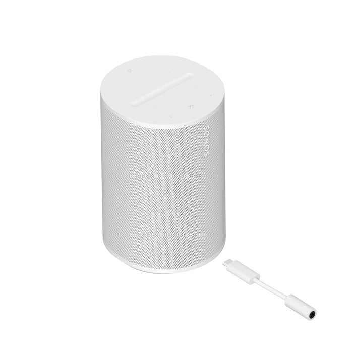 Sonos Era 100 Multiroom Wireless Speaker - White / Single / With Line-in Adaptor - Wireless Speaker