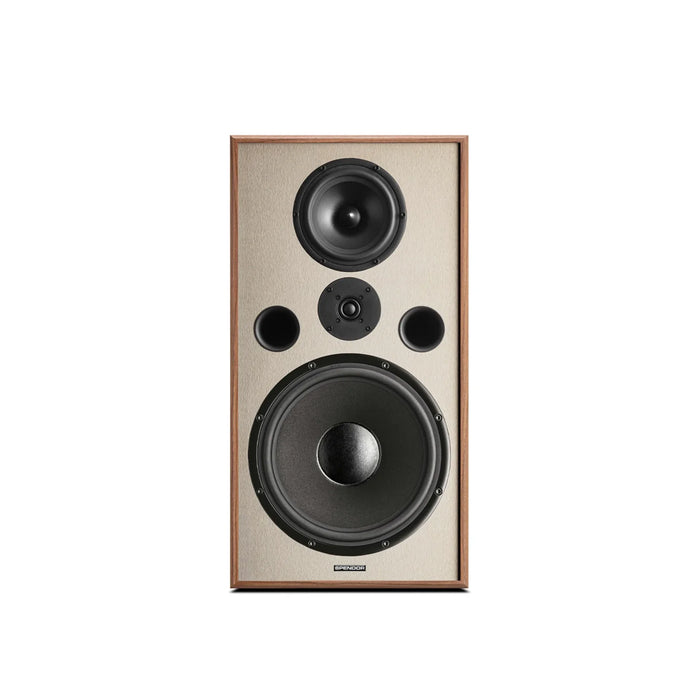 Spendor Classic 100Ti Bookshelf Speakers (Pair) Natural Walnut with Titanium Faceplate Home Speaker