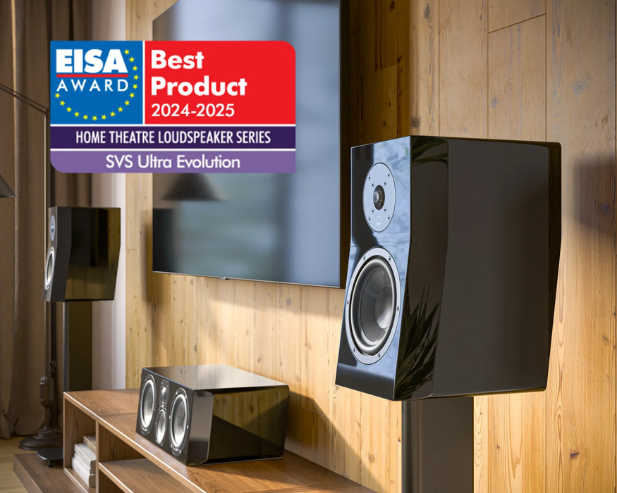 SVS Ultra Evolution Bookshelf Speaker (Pair) - Piano Gloss Black - Home Speaker