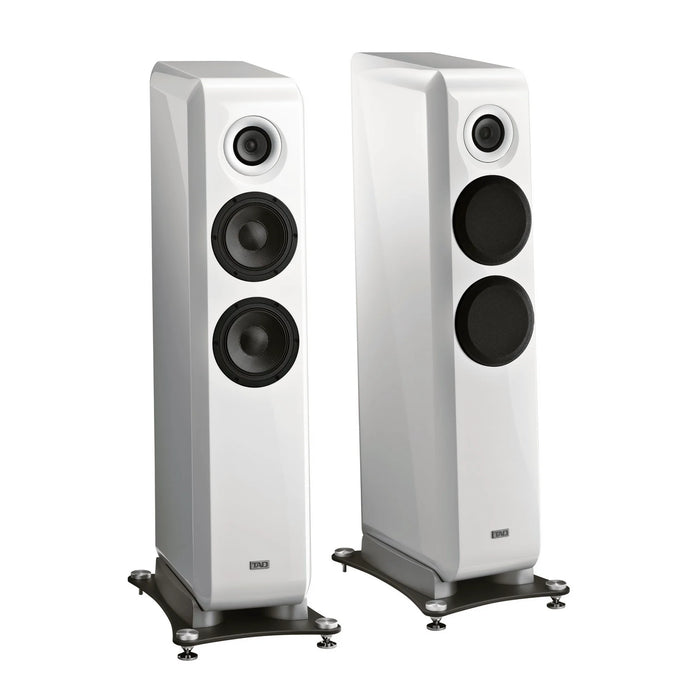 TAD Laboratories Evolution TAD-E1AX Floorstanding Speaker [Pair] - Glossy White - Home Speaker