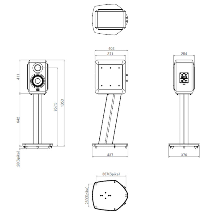 TAD Laboratories Micro Evolution One ME-1TX Bookshelf Speaker [Pair] | The Audio Co.