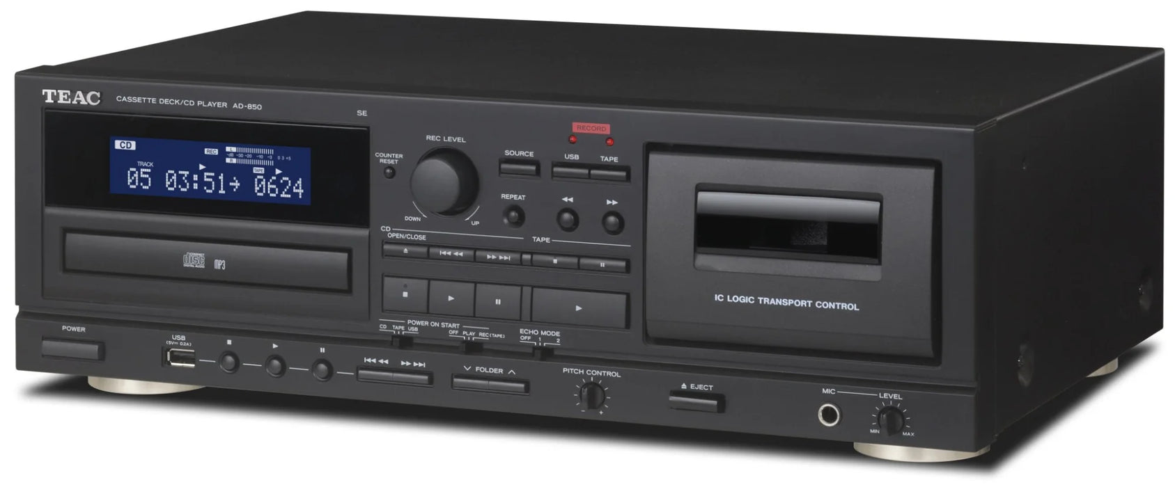 TEAC AD-850-SE Cassette Deck and CD Player - The Audio Co.