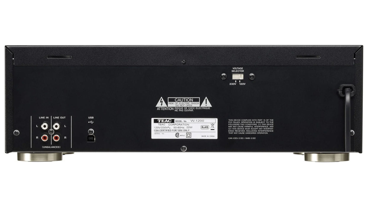 TEAC W-1200 - Double Cassette Deck The Audio Co. TEAC W-1200 - Double Cassette Deck The Audio Co.