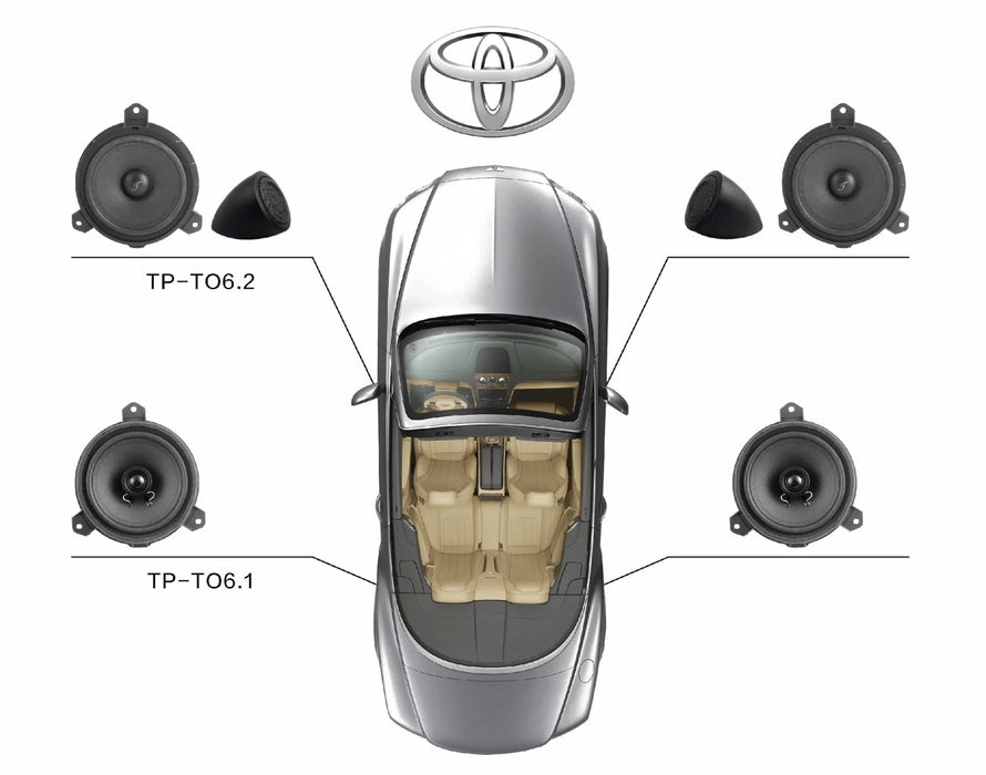 Top Palace TP-TO6.1 - 6.5inch 2way Coaxial Set for Toyota - The Audio Co.