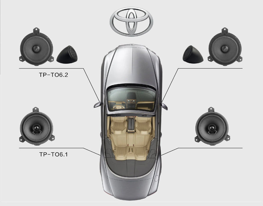 Top Palace TP-TO6.2 - 6.5inch 2way Component Set for Toyota - The Audio Co.