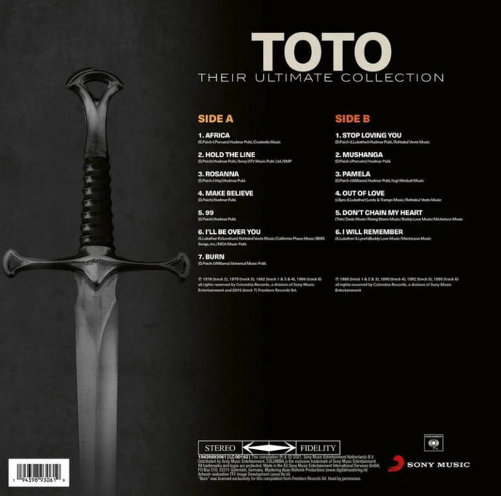 Toto – Their Ultimate Collection - 12inch 180g Vinyl LP - Music