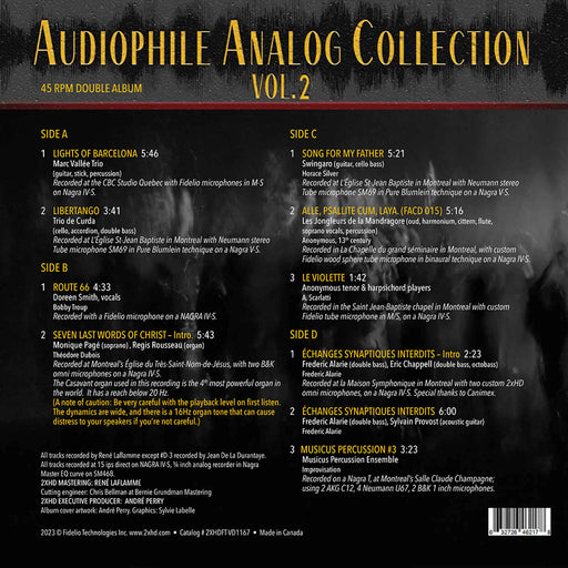 Various - Audiophile Analog Collection Vol 2 - 33.3RPM 180g Vinyl - Music