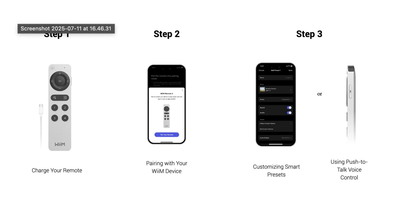WiiM Voice Remote 2 - Home Audio Accessories