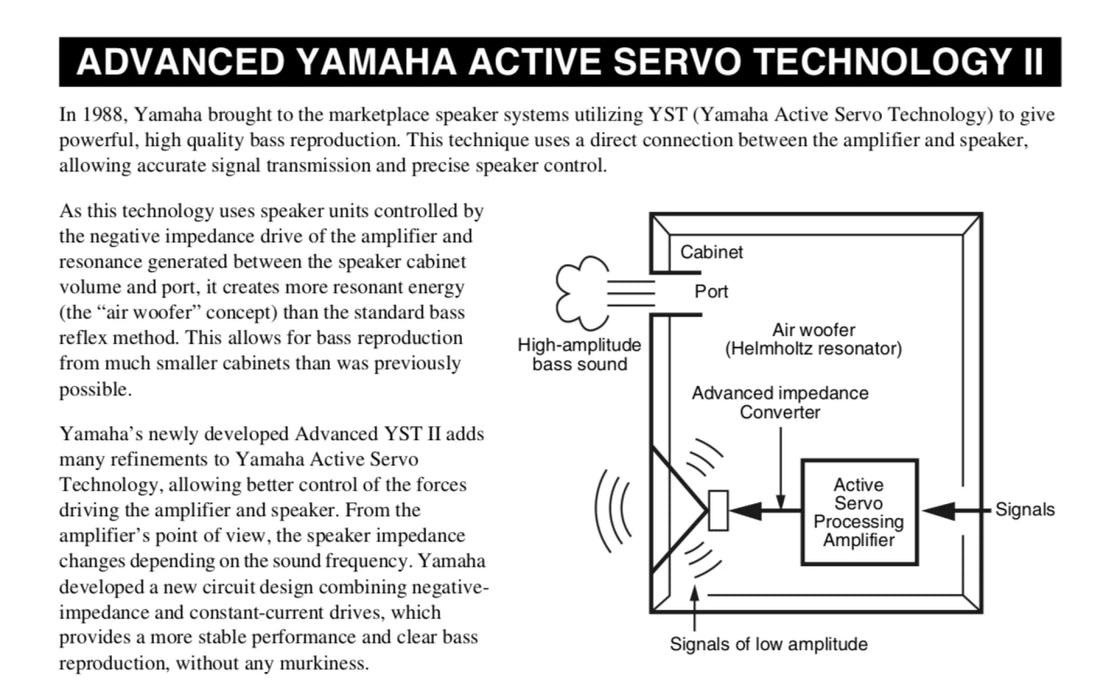 Yamaha NS-SW050 - 8inch Powered Subwoofer - The Audio Co.