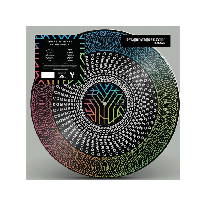 Years & Years - Communion - 180g Vinyl LP [Limited Zoetrope Picture Disc Vinyl] - Music