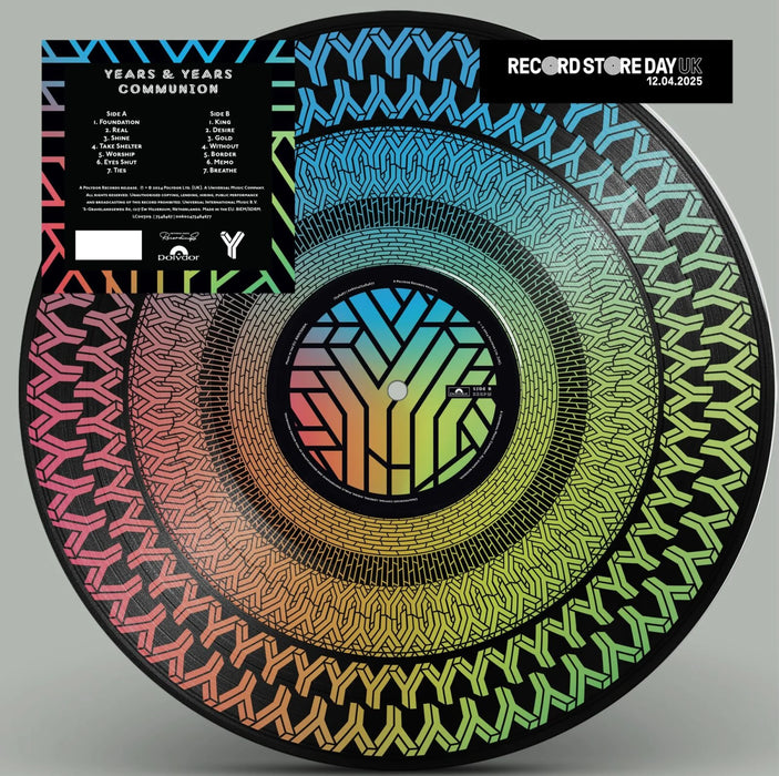 Years & Years - Communion - 180g Vinyl LP [Limited Zoetrope Picture Disc Vinyl] - Music